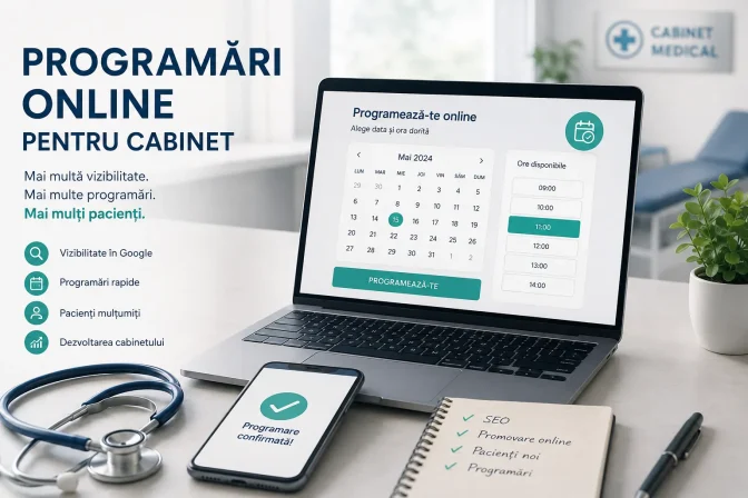 Programări online pentru cabinet: cum atragi mai mulți pacienți