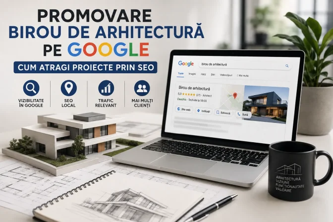 Promovare birou de arhitectură pe Google – Cum atragi proiecte prin SEO
