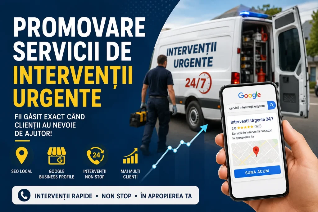promovare servicii de intervenții urgente