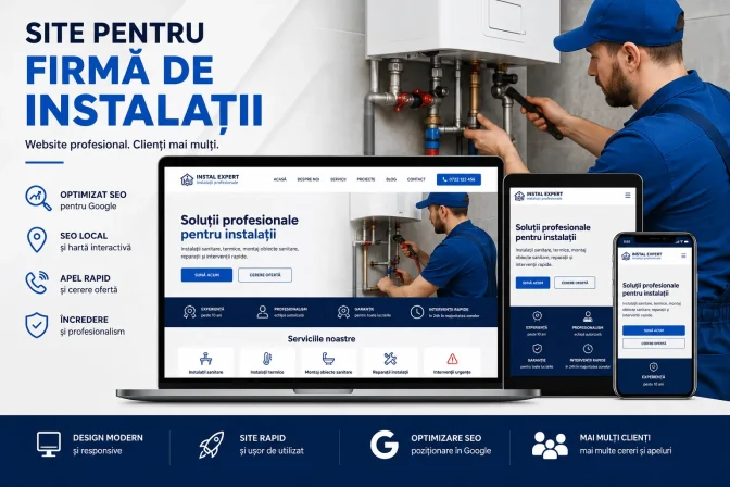 Site pentru firmă de instalații – Cum îl construiești pentru SEO și clienți