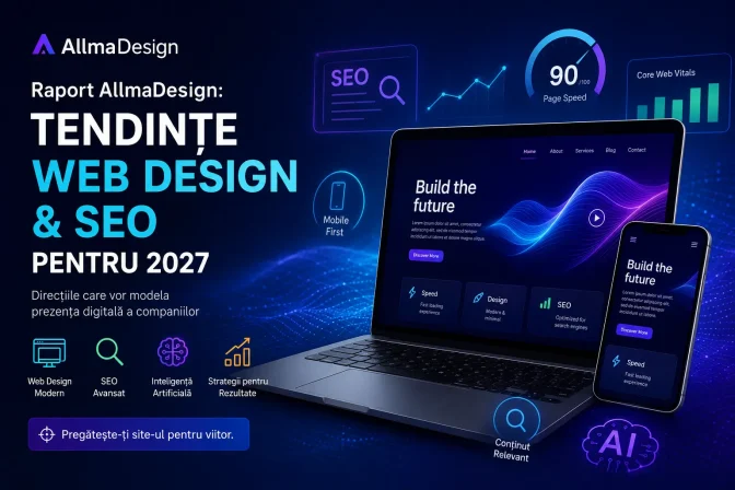 Raport AllmaDesign: tendințe Web Design & SEO pentru 2027