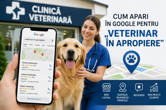 Veterinar în apropiere – cum apari în Google și atragi mai mulți clienți